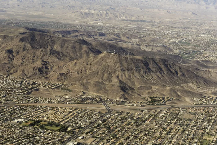 view of riverside ca An aerial view of Riverside in California